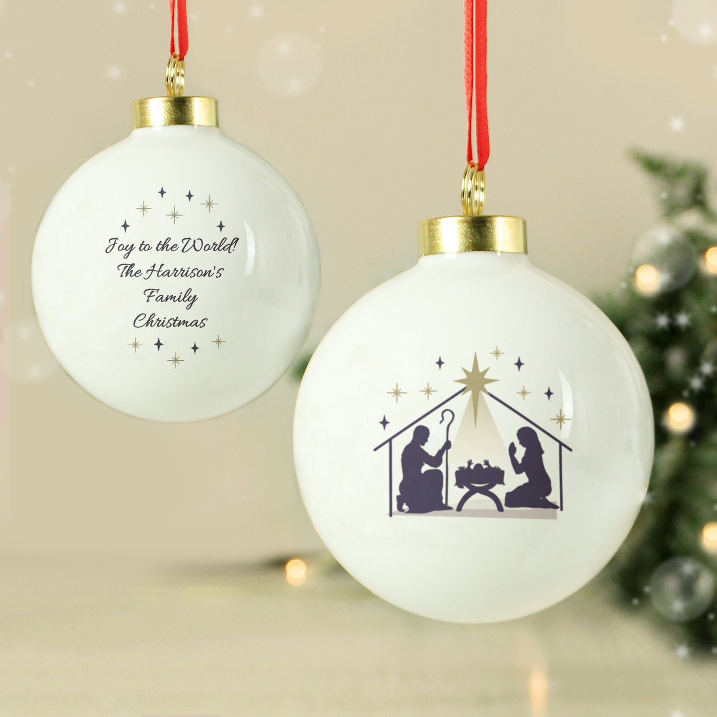 Personalised Nativity Bauble - image 3