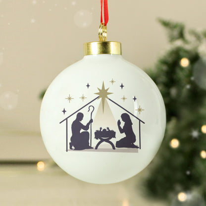 Personalised Nativity Bauble - image 4