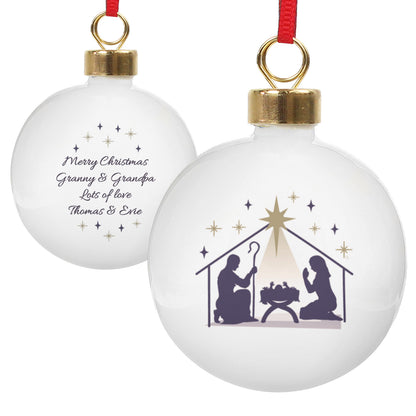 Personalised Nativity Bauble - image 5