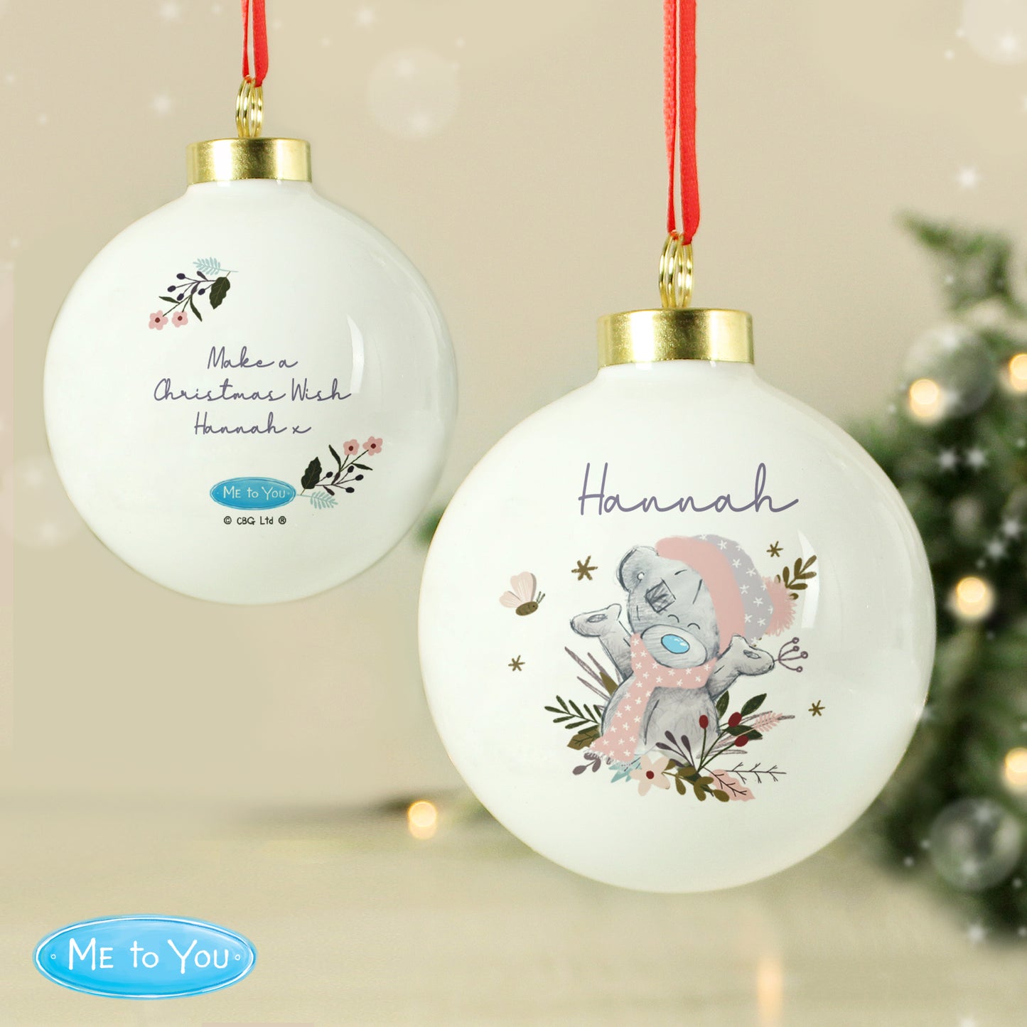 Personalised Me to You Cosy Winter Bauble - image 3