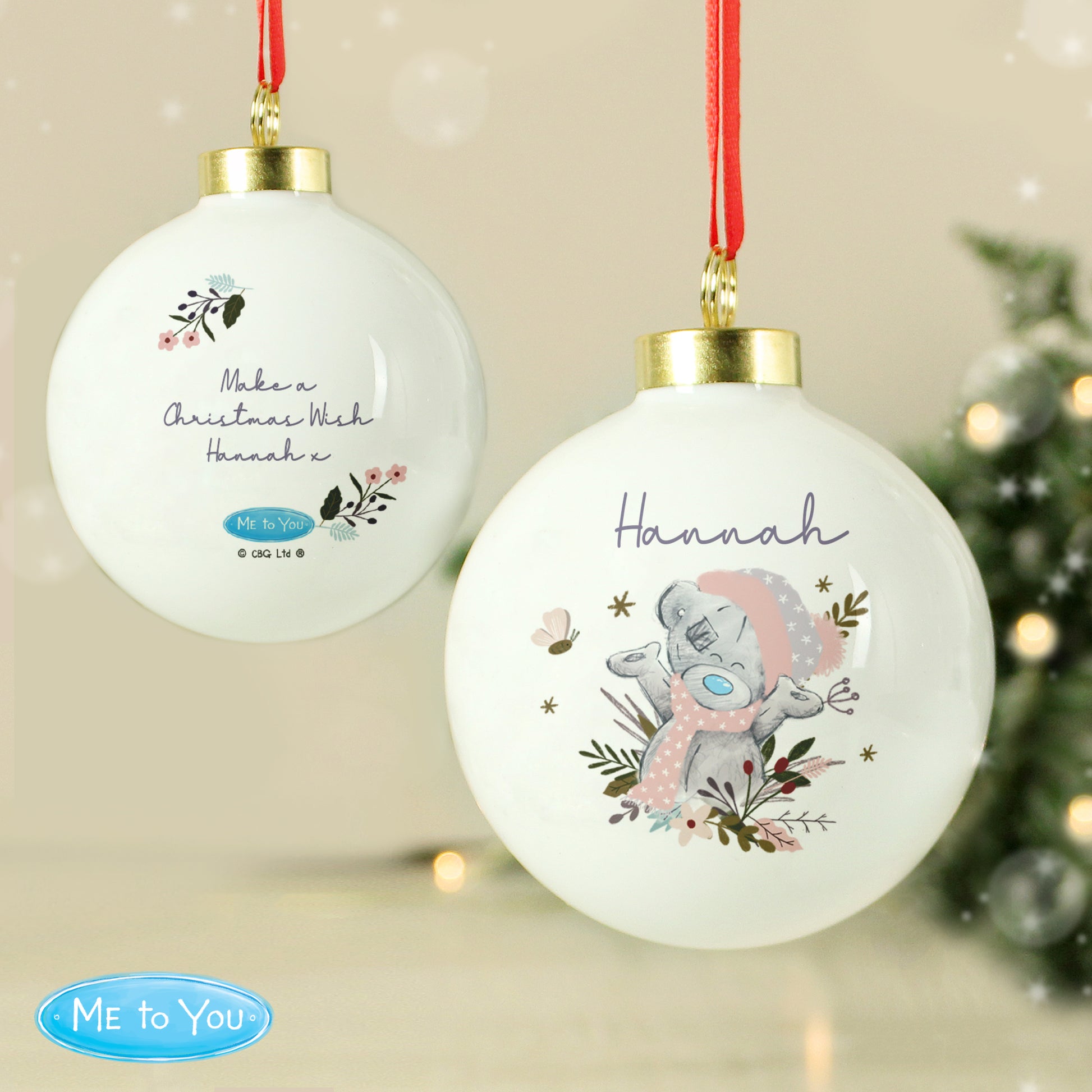 Personalised Me to You Cosy Winter Bauble - image 3