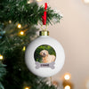 Personalised Photo Upload Dog Christmas Bauble – Dog Lover Christmas Gift