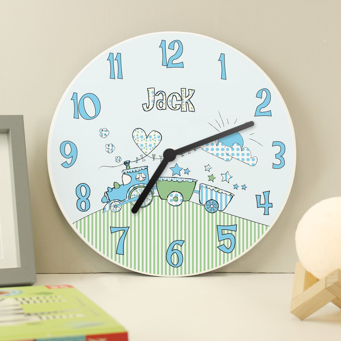 Personalised Whimsical Train Clock - image 2