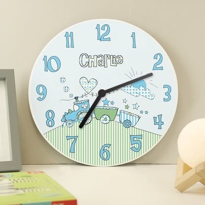 Personalised Whimsical Train Clock - image 3