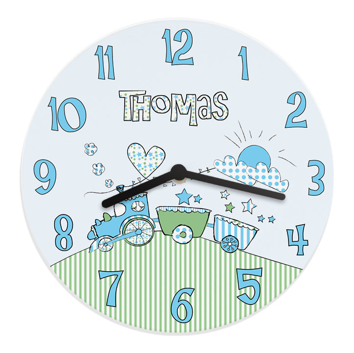 Personalised Whimsical Train Clock - image 4
