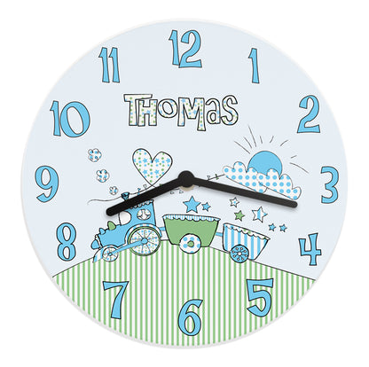 Personalised Whimsical Train Clock - image 4