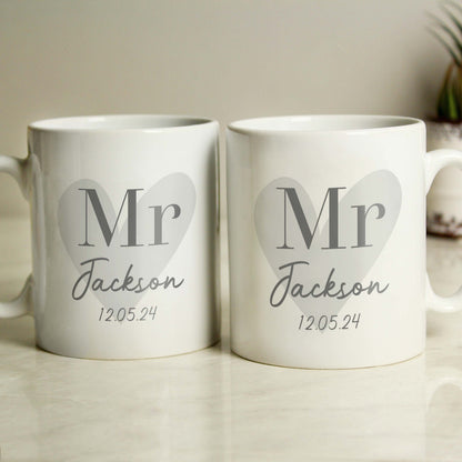 Personalised Couples Mug Set from Heartfelt Gifts