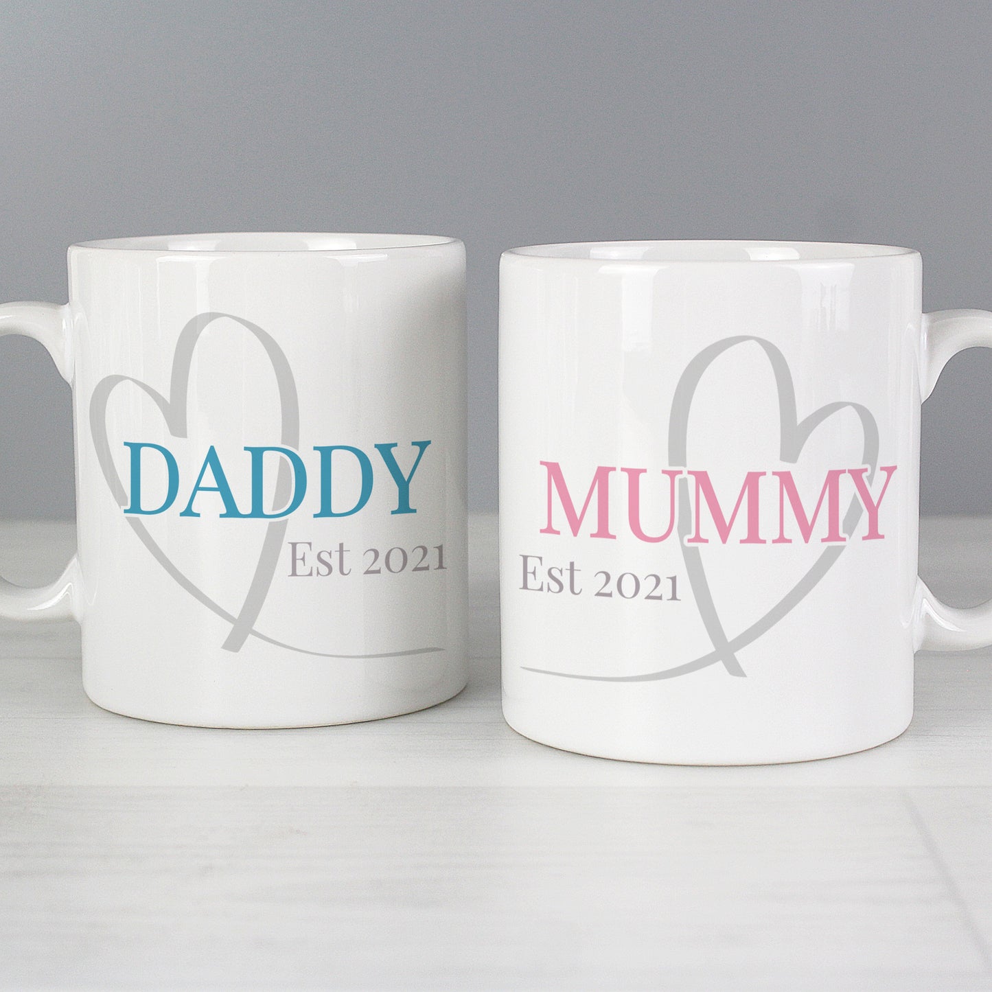 Personalised Mummy & Daddy Mug Set from Heartfelt Gifts
