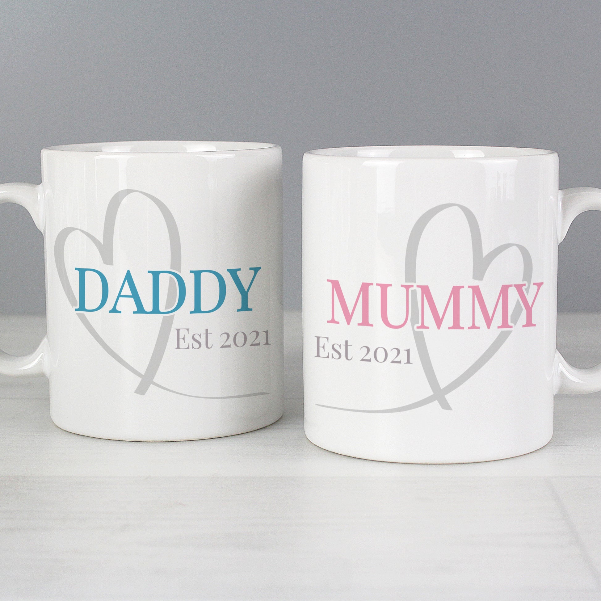 Personalised Mummy & Daddy Mug Set from Heartfelt Gifts