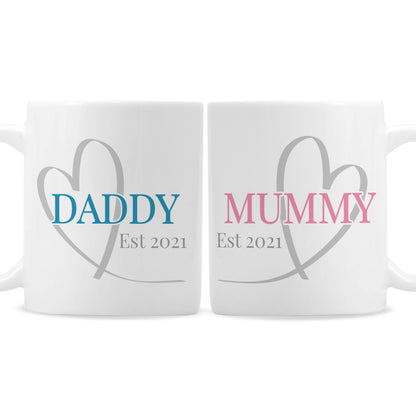 Personalised Mummy & Daddy Mug Set - image 2