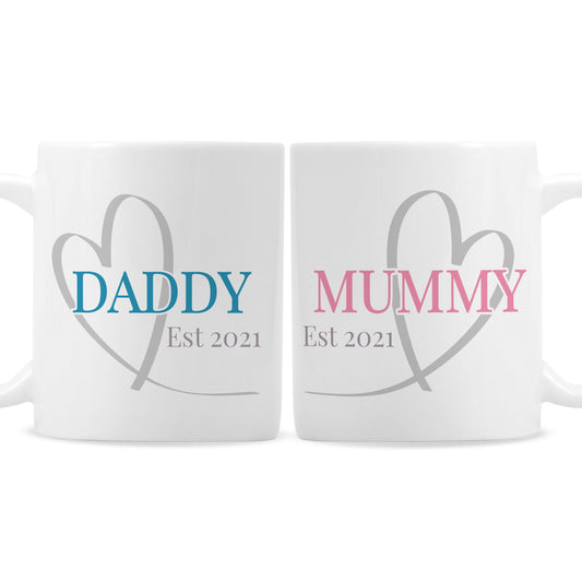 Personalised Mummy & Daddy Mug Set - image 2