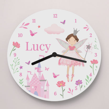 Personalised Fairy Princess Clock – Girls Bedroom Wall Clock Birthday Gift - image 2
