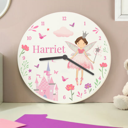 Personalised Fairy Princess Clock – Girls Bedroom Wall Clock Birthday Gift - image 3