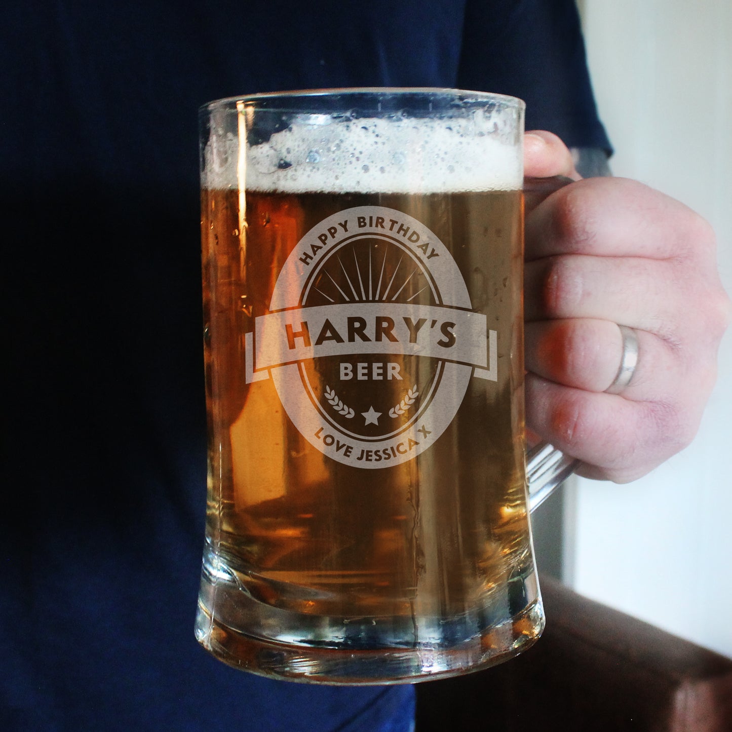 Personalised Beer Label Pint Stern Tankard - image 3