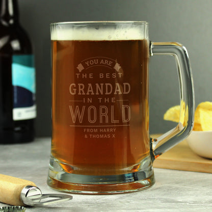 Personalised Best in The World Pint Stern Tankard - image 3