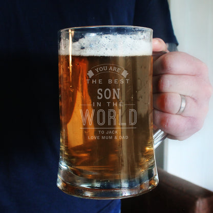 Personalised Best in The World Pint Stern Tankard - image 4