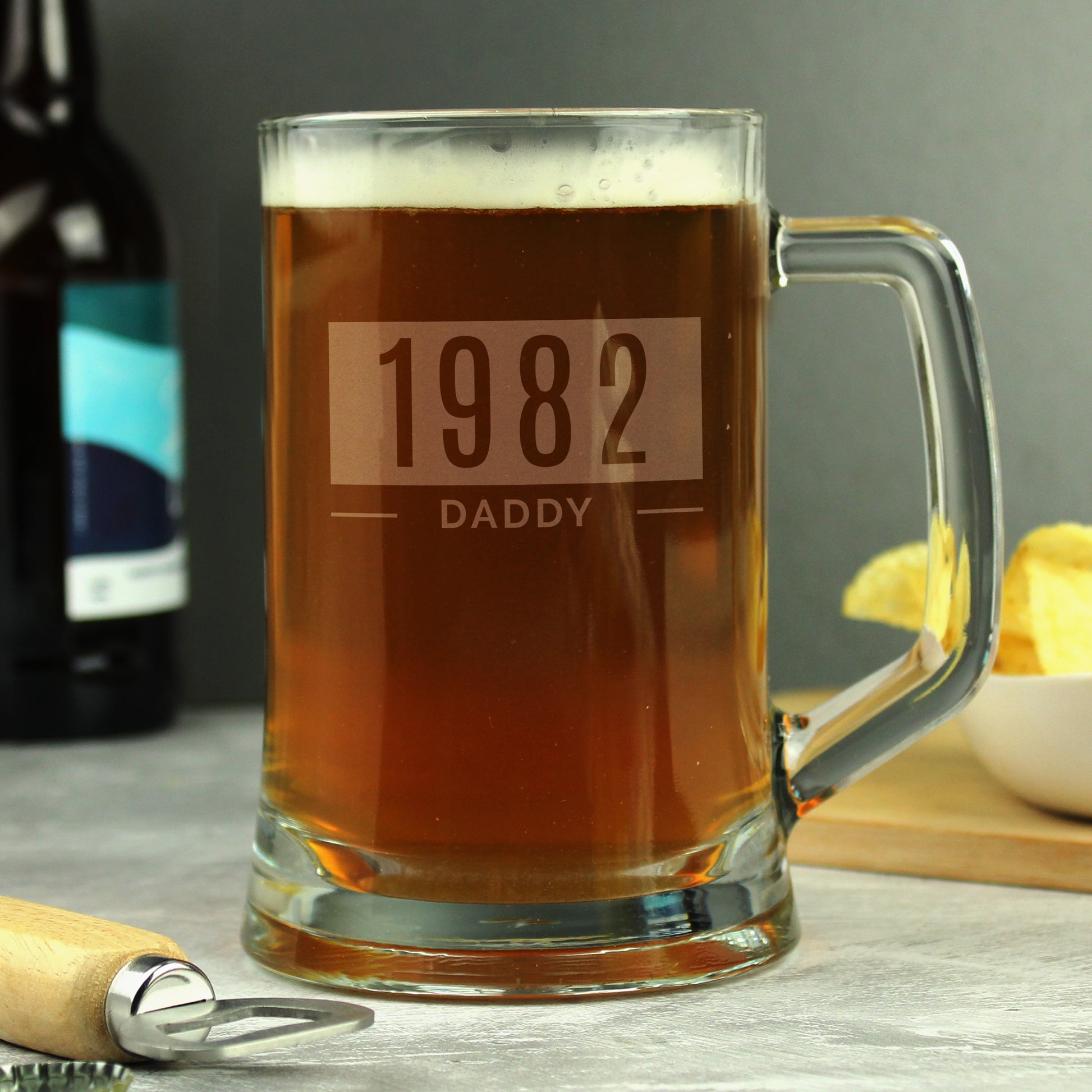 Personalised Name & Date Pint Stern Tankard - image 4