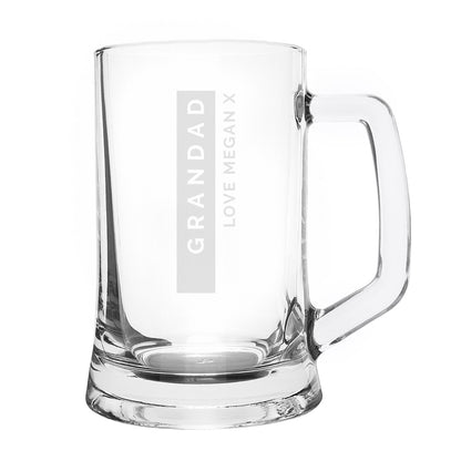 Personalised Free Text Stripe Pint Stern Tankard - image 5