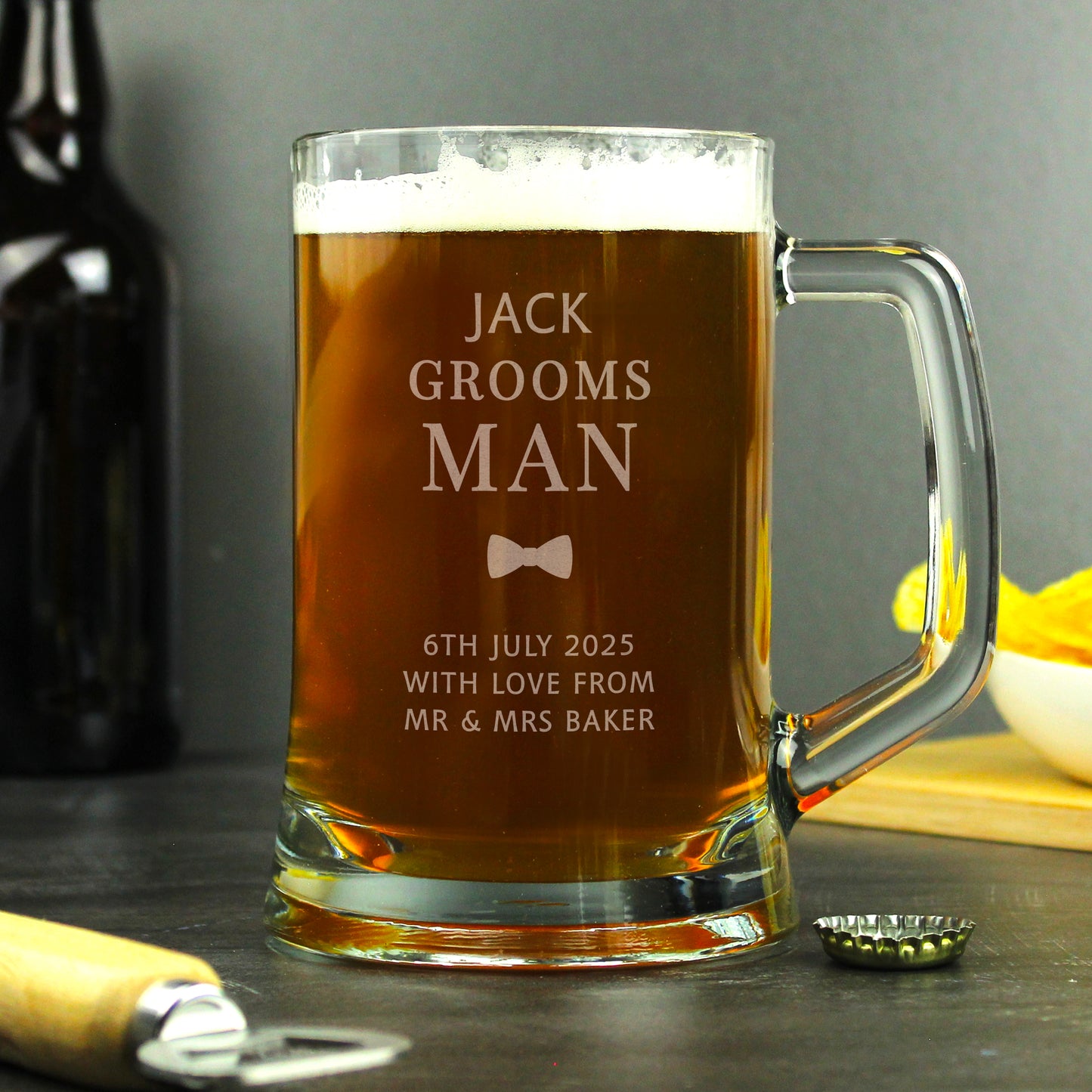 Personalised Groomsman Pint Stern Tankard - image 3