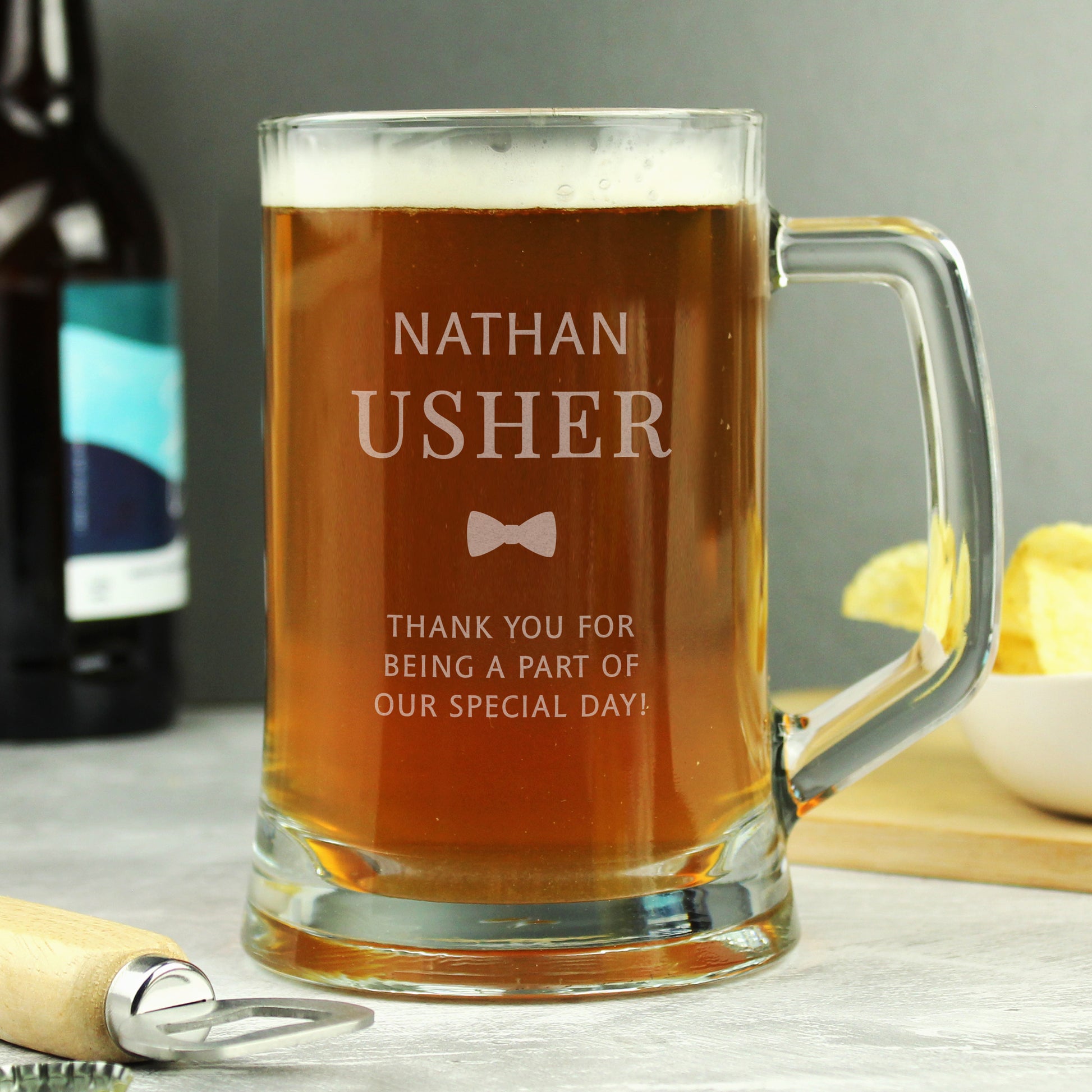 Personalised Usher Pint Stern Tankard - image 2