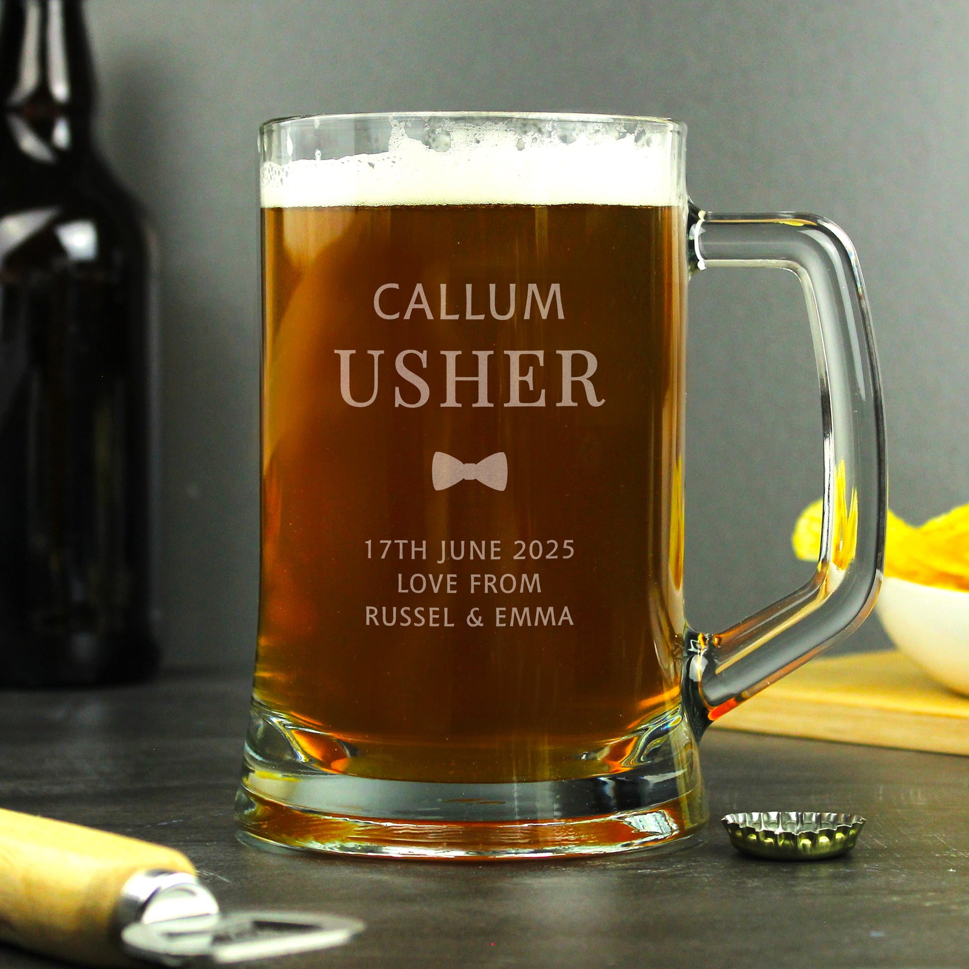 Personalised Usher Pint Stern Tankard - image 3