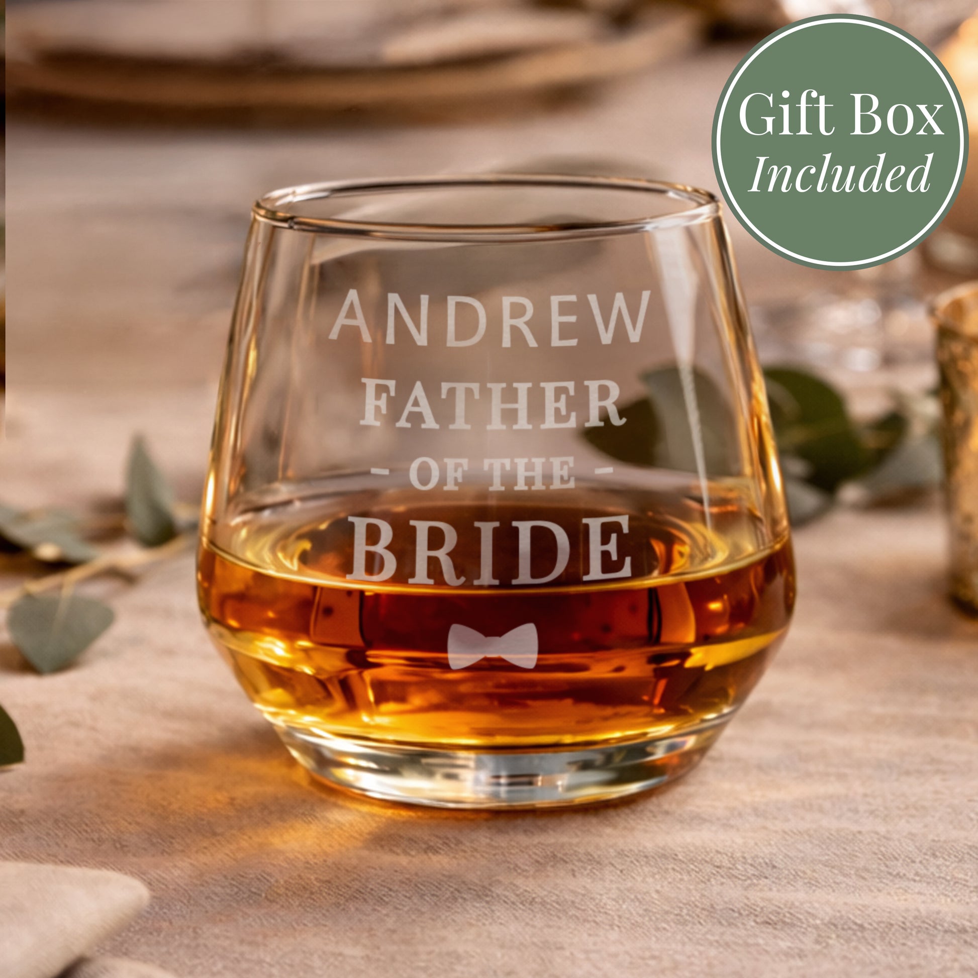 Personalised Father of the Bride Tumbler from Heartfelt Gifts