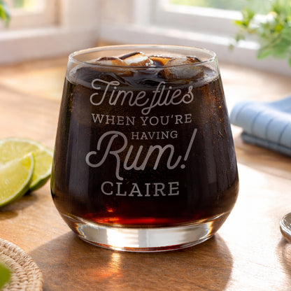 Personalised Time Flies When You're Having Rum Tumbler - image 4