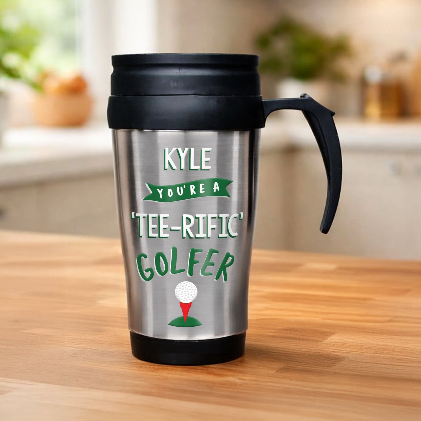 Personalised Golf Travel Mug from Heartfelt Gifts