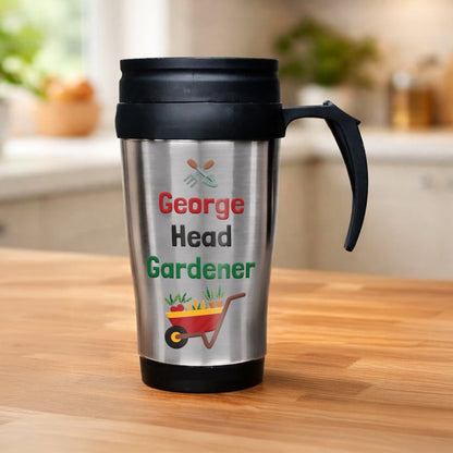 Personalised Head Gardener Travel Mug from Heartfelt Gifts