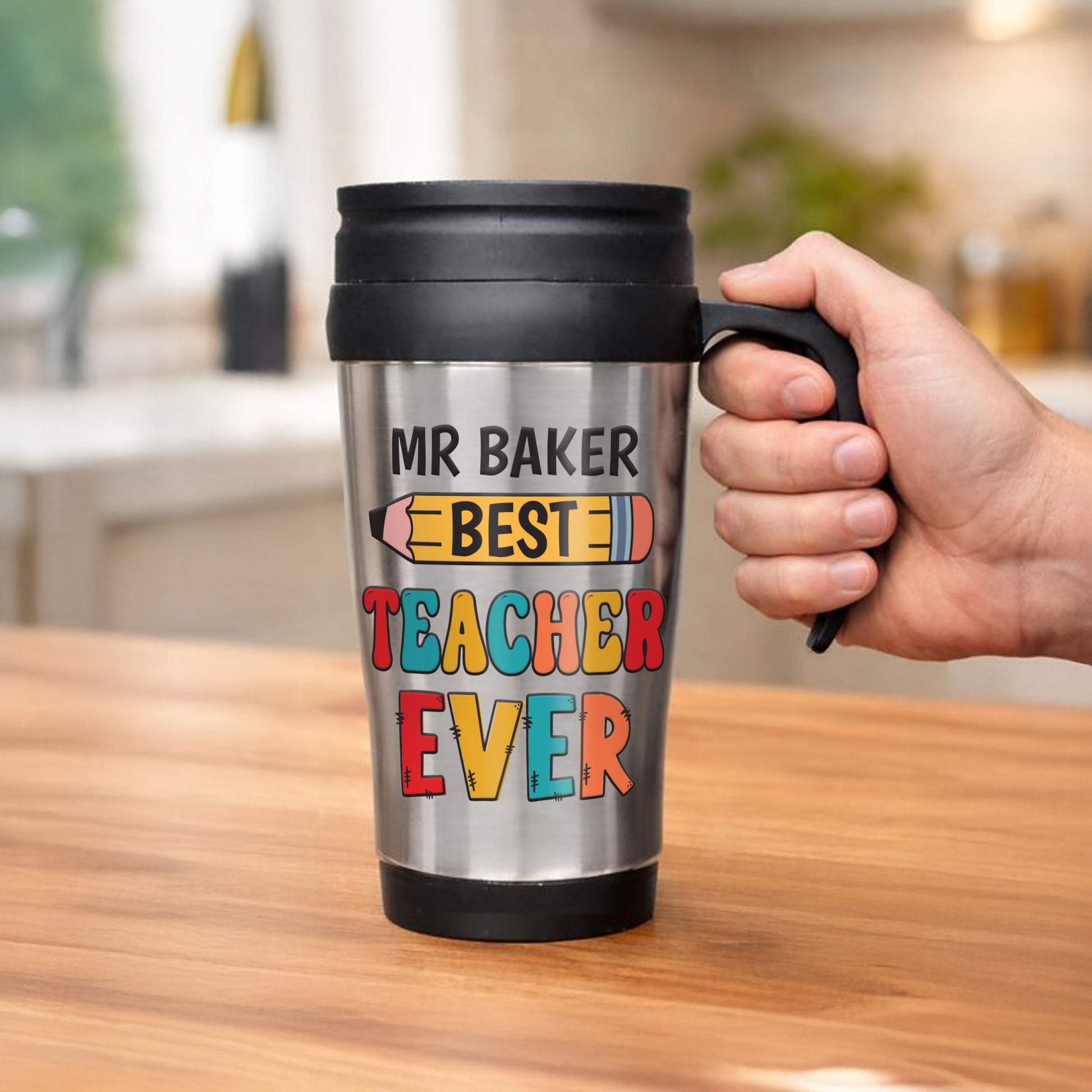 Personalised Best Teacher Thermal Mug - image 2