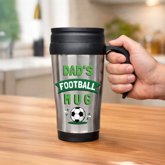 Personalised Football Thermal Mug - image 2