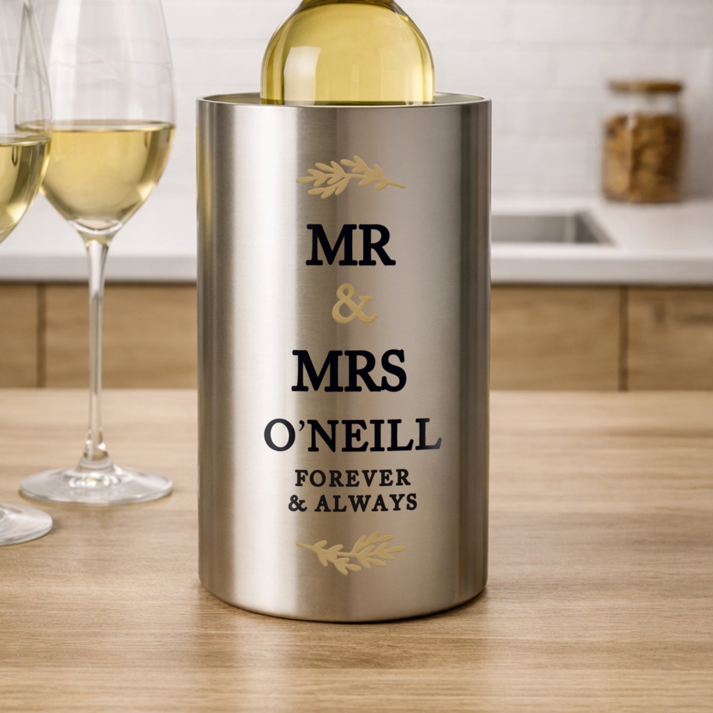 Personalised Couples Wine Cooler from Heartfelt Gifts