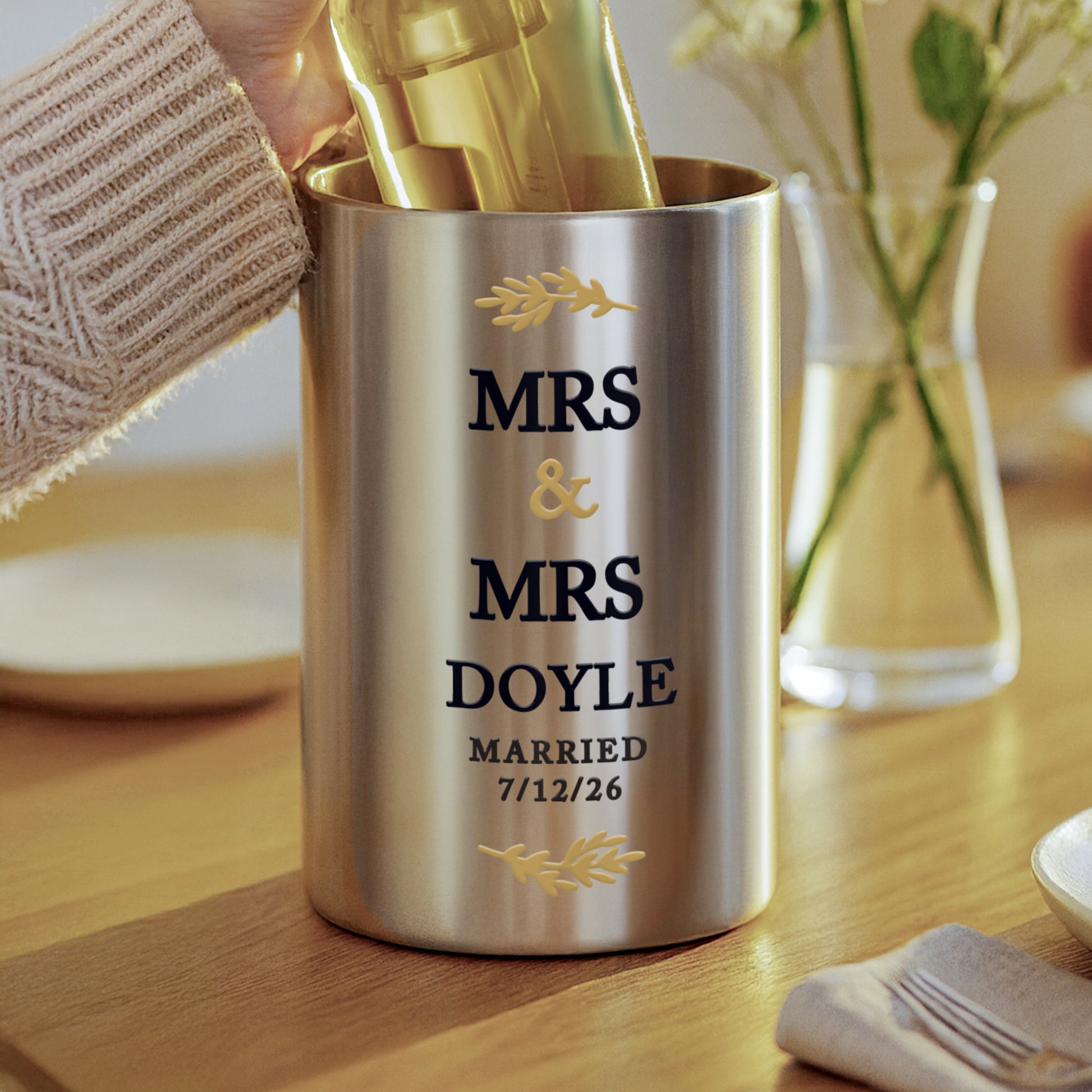 Personalised Couples Wine Cooler - image 3