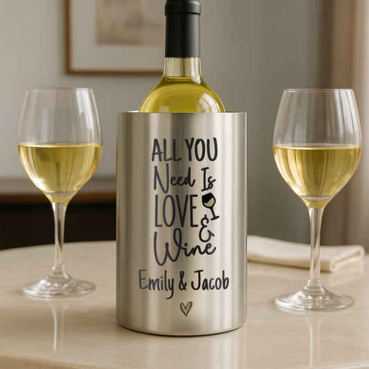 Personalised Love & Wine Cooler from Heartfelt Gifts