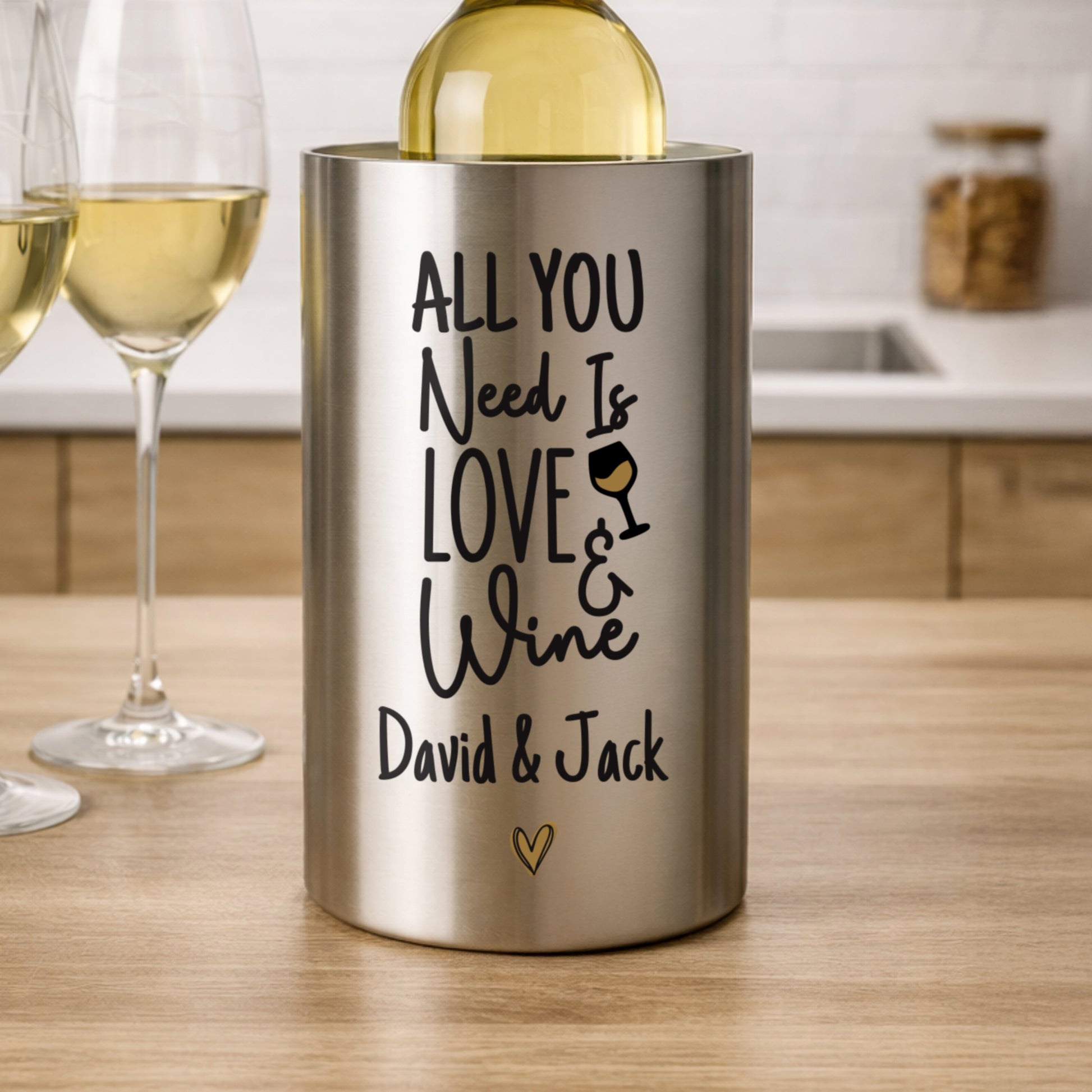 Personalised Love & Wine Cooler - image 2