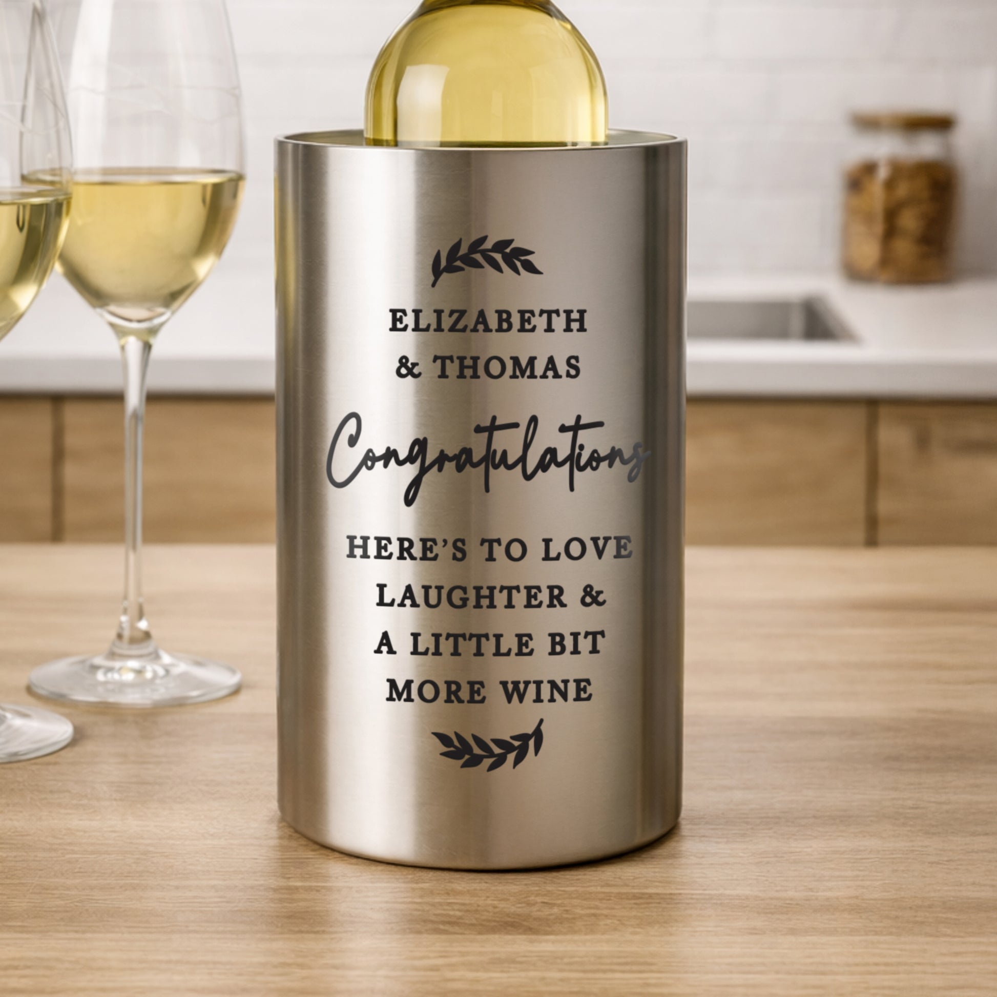 Personalised Free Text Wine Cooler - image 2