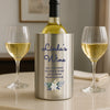 Personalised Blue Floral Wine Cooler