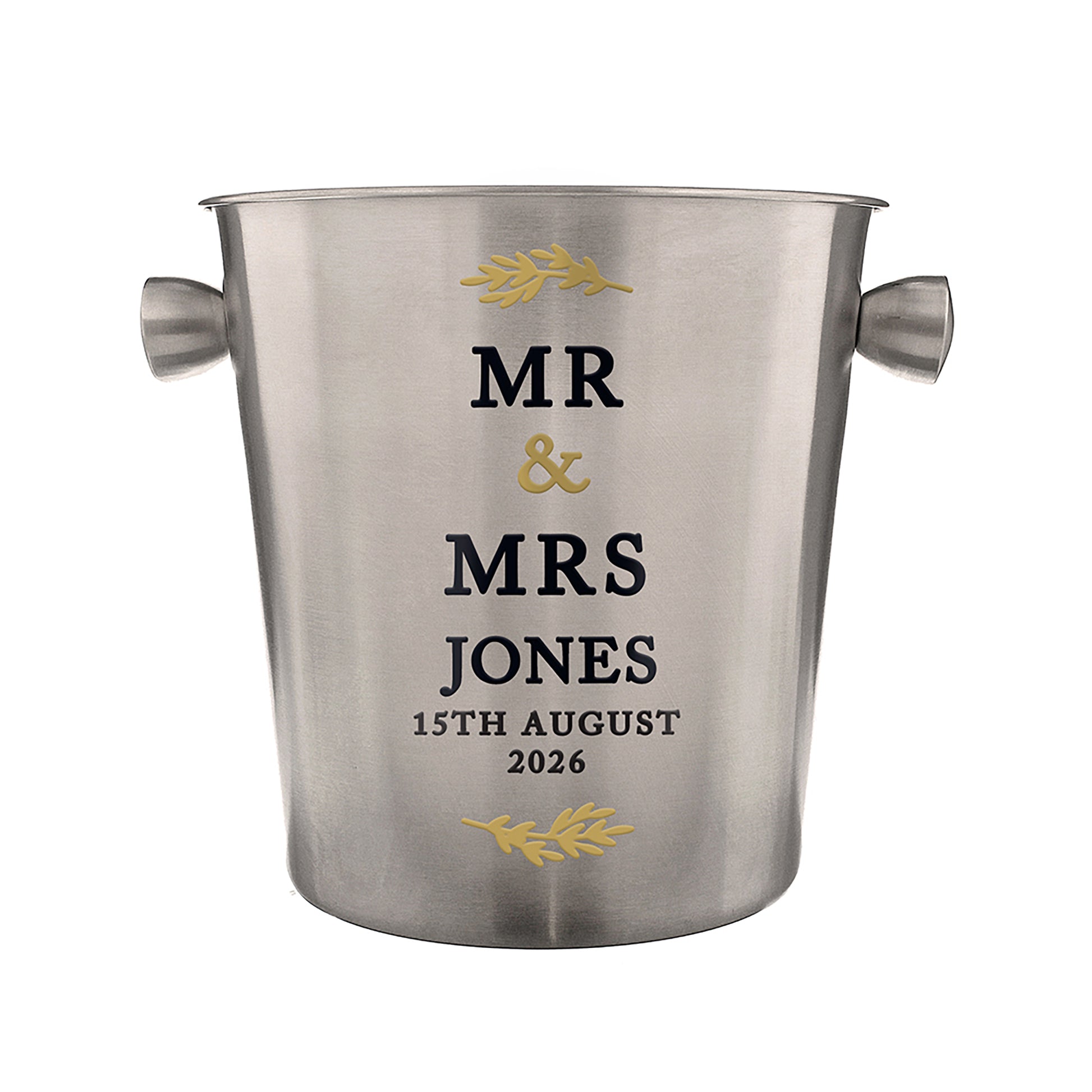 Personalised Couples Stainless Steel Ice Bucket - image 4