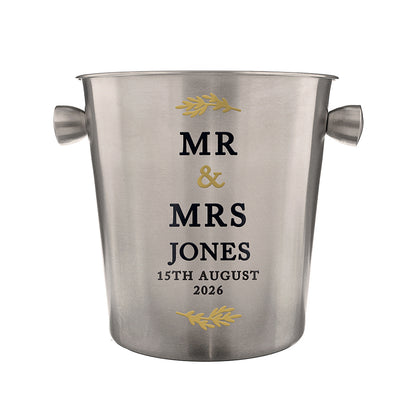 Personalised Couples Stainless Steel Ice Bucket - image 4