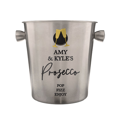 Personalised Flutes Stainless Steel Ice Bucket - image 4