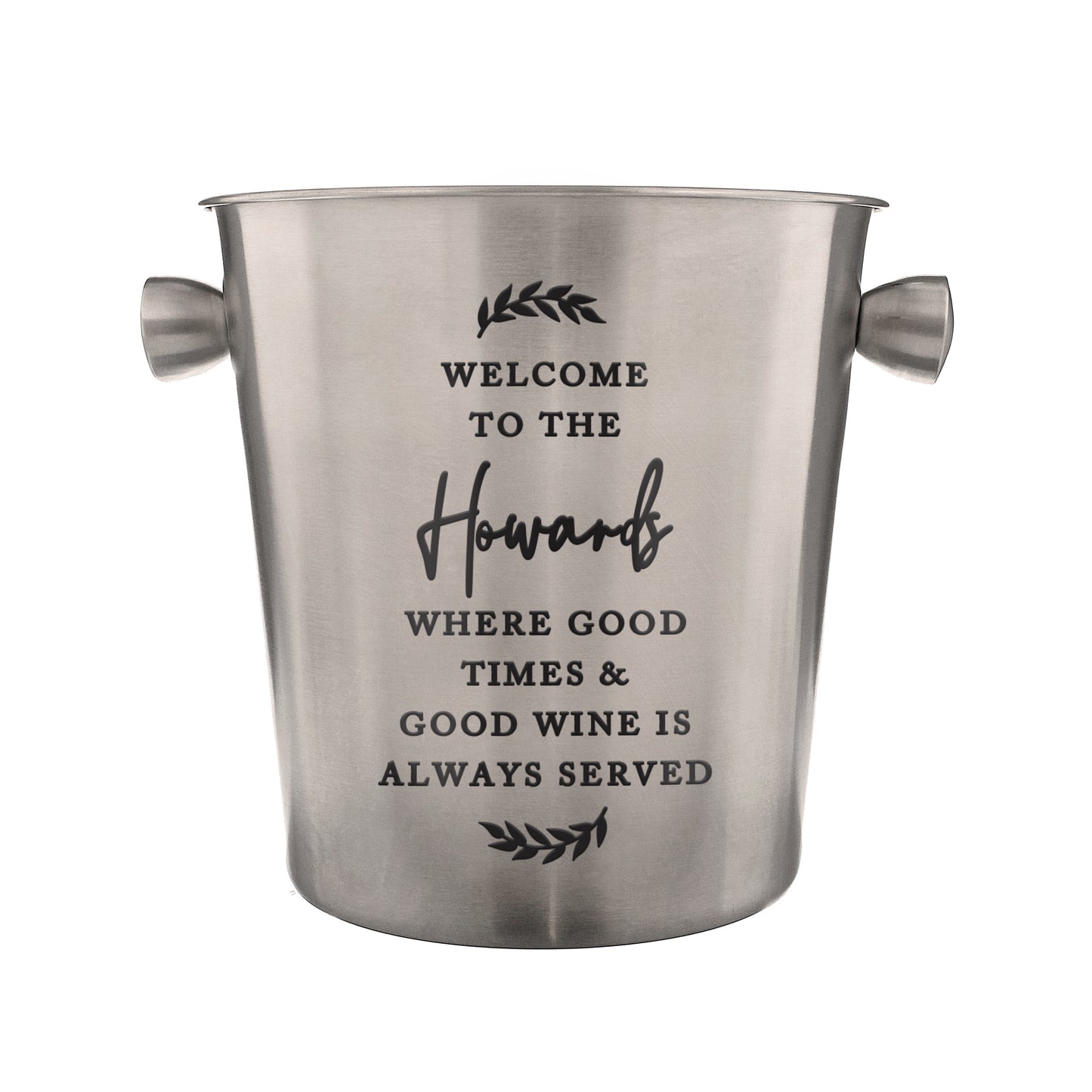Personalised Free Text Stainless Steel Ice Bucket - image 5