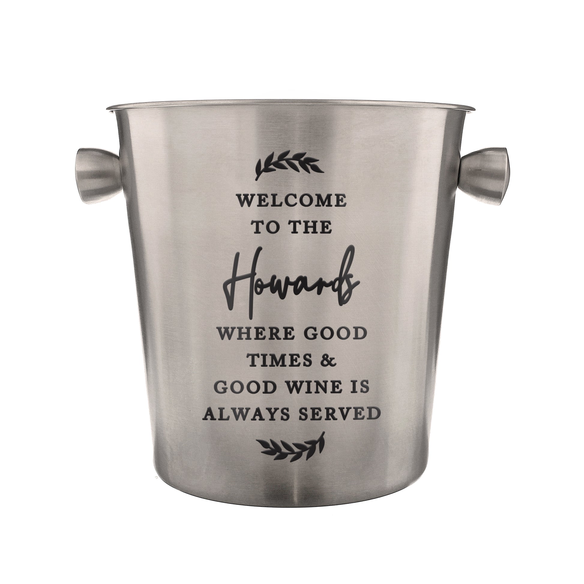 Personalised Free Text Stainless Steel Ice Bucket - image 5