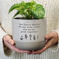 Personalised Floral Flecked Plant Pot from Heartfelt Gifts