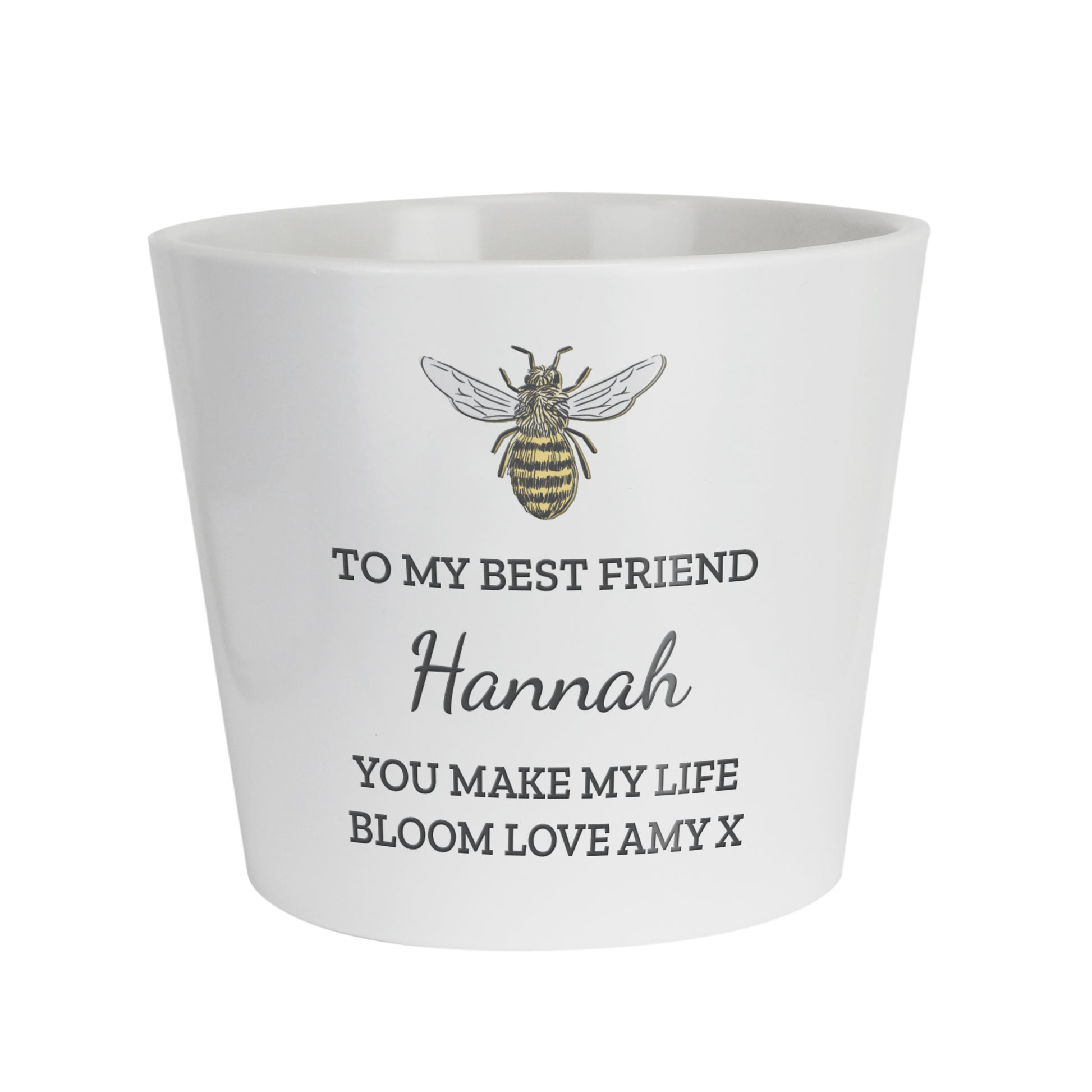 Personalised Bee Large Plant Pot - image 4