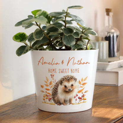 Personalised Hedgehog Large Plant Pot from Heartfelt Gifts