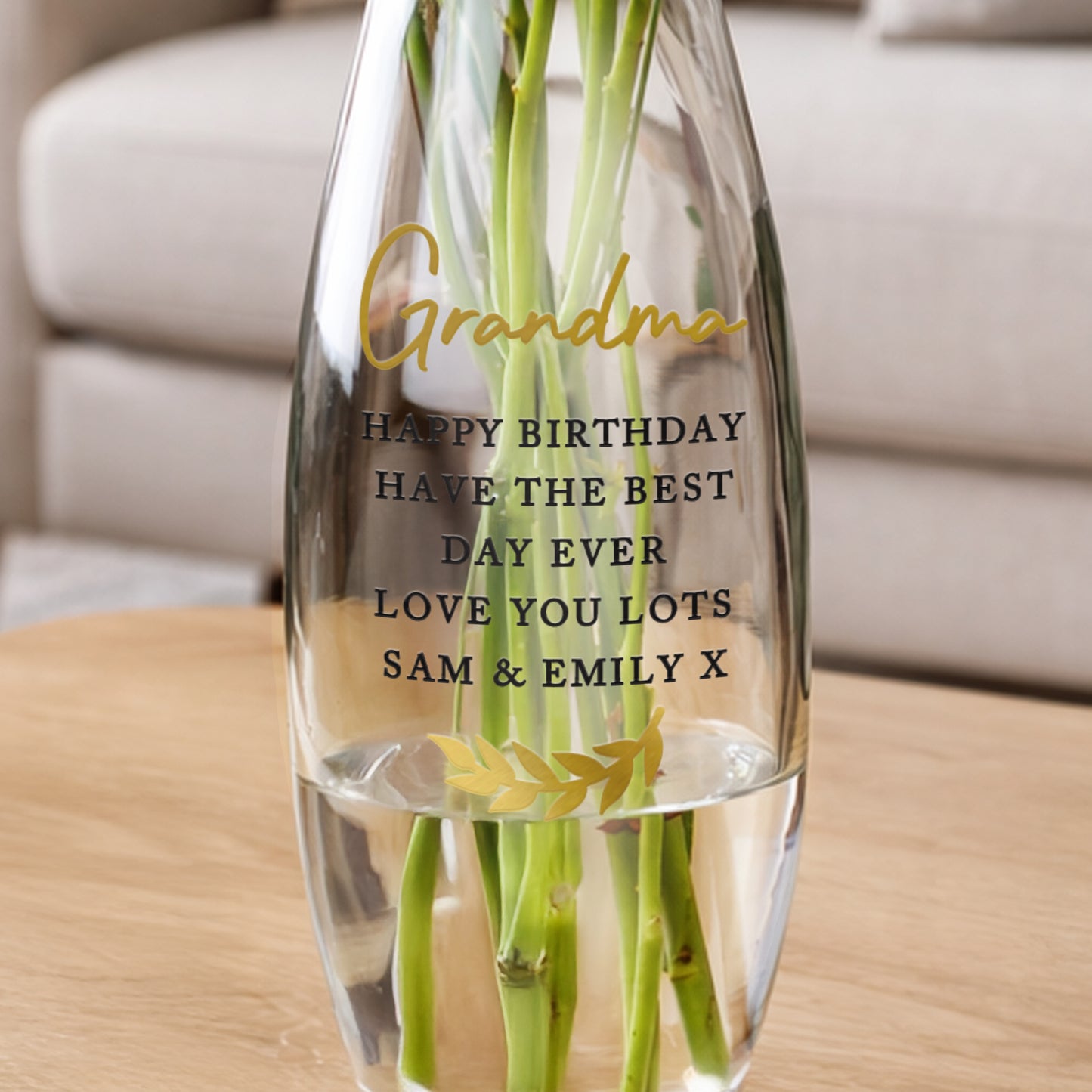 Personalised Free Text Bullet Vase - image 3
