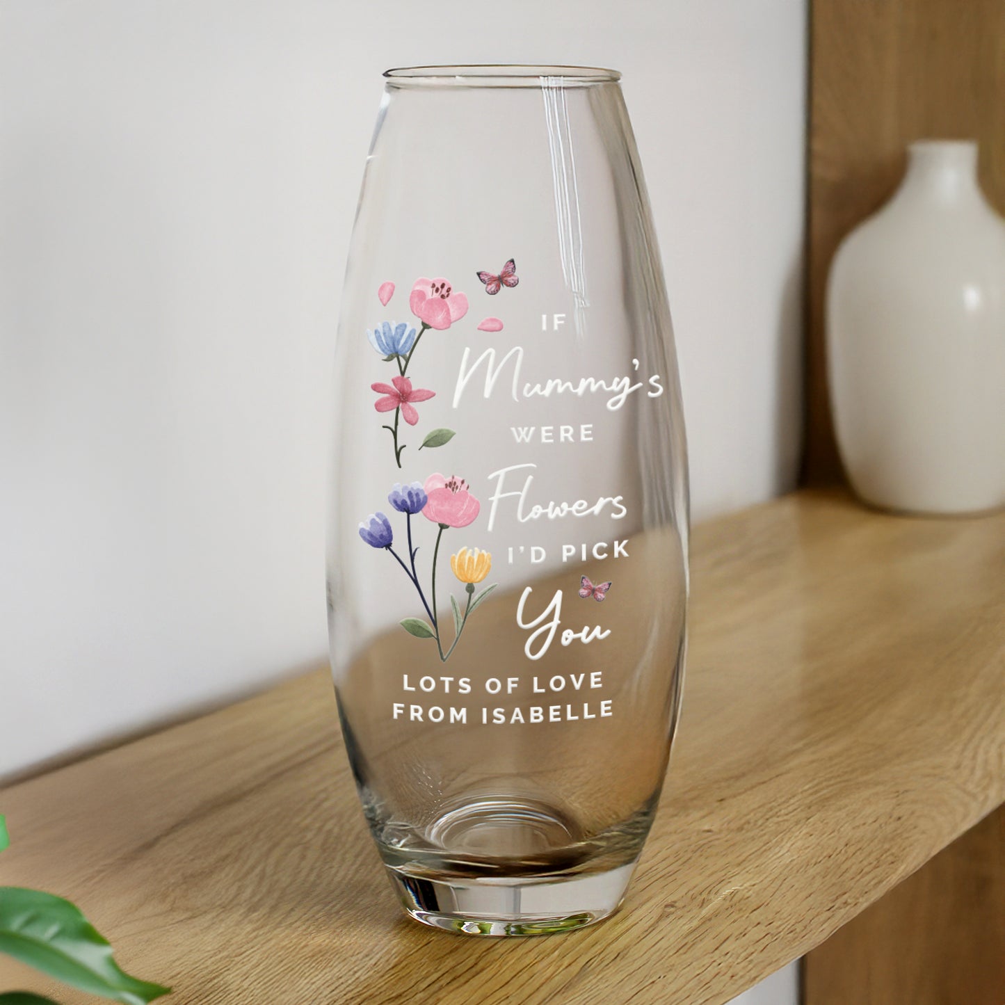 Personalised Id Pick You Text Bullet Vase - image 2