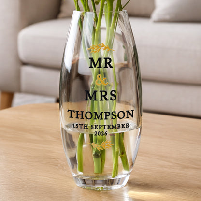 Personalised Couples Bullet Vase from Heartfelt Gifts