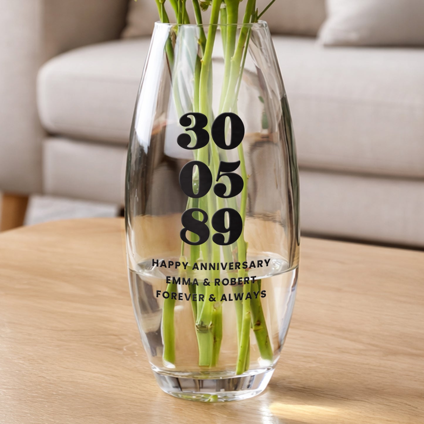 Personalised Special Date Bullet Vase from Heartfelt Gifts