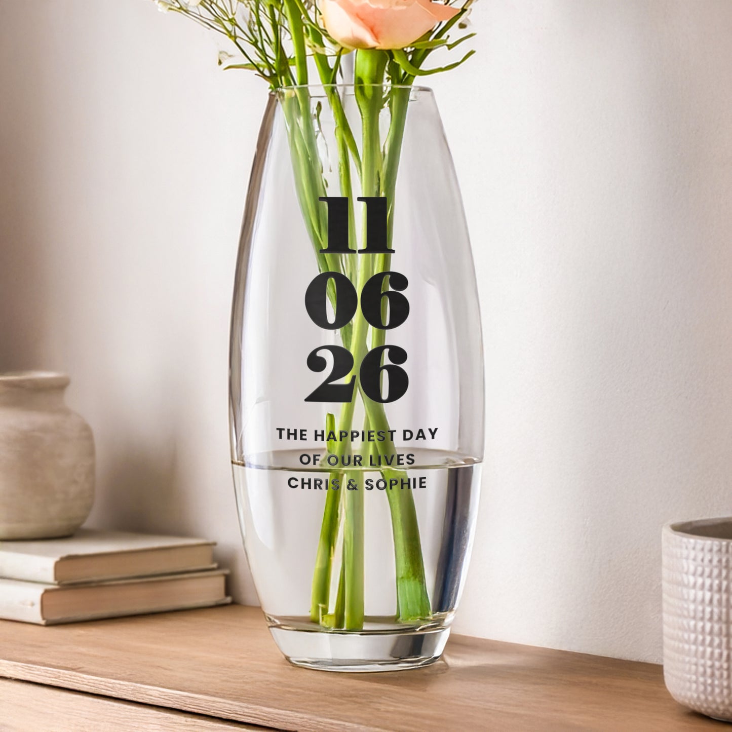 Personalised Special Date Bullet Vase - image 4